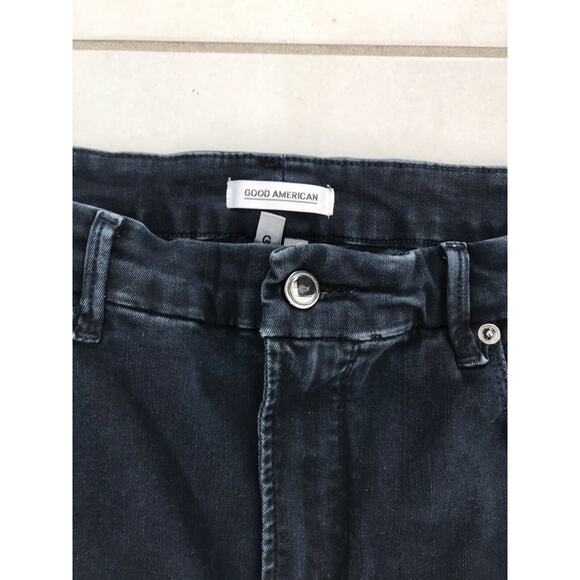 Good American Good Legs Denim Jeans High Waist Crop - Picture 7 of 11